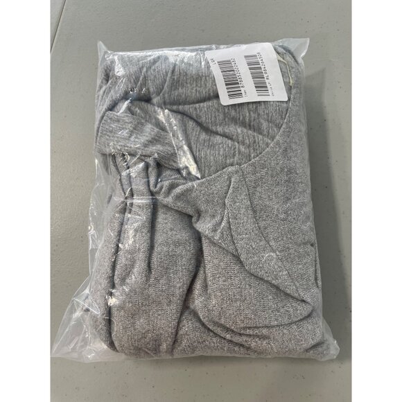 TWRHLL by Christie Brinkley Knit Cowl Neck Dress Size Medium Heather Grey Chic - Picture 2 of 7